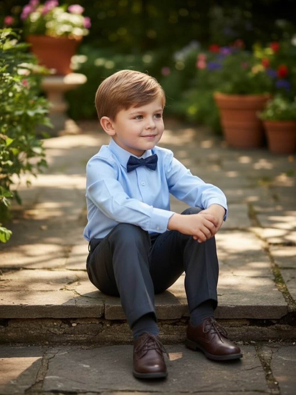 H&M Boys Black Dress Pants Toddler Formal Suit Trousers Size 5T